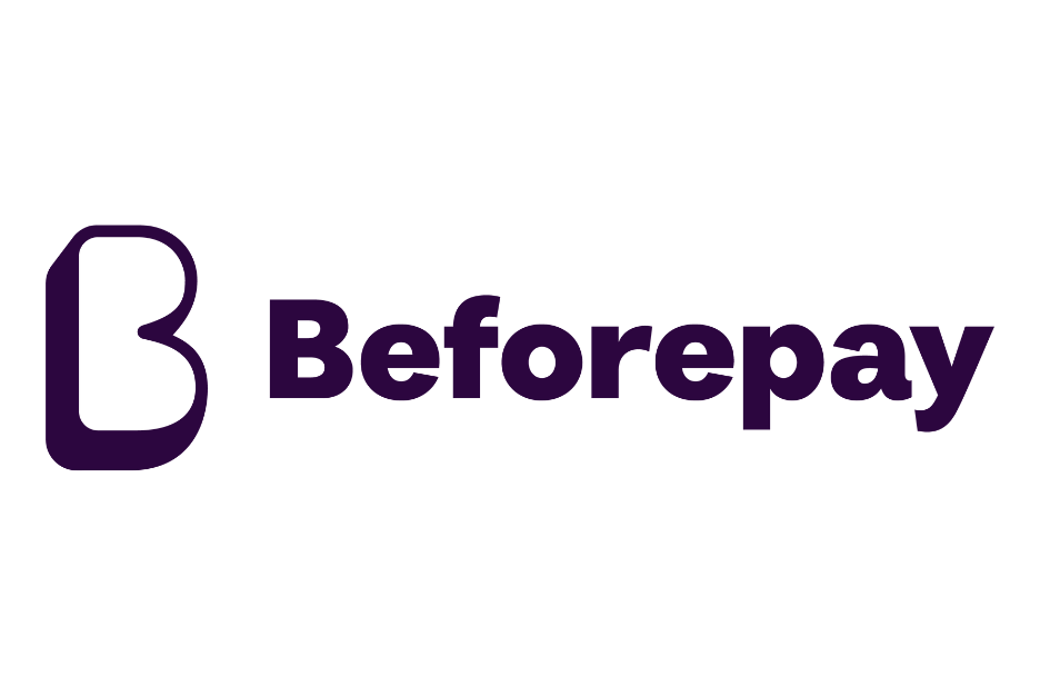 Beforepay logo in dark purple